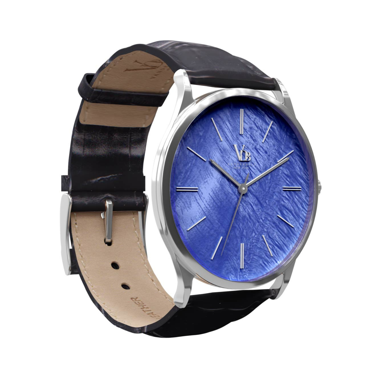 Vanderbilt New York | Analog | Luxury Watches | Blue & Black | Leather Strap | Women | Breakers Collection