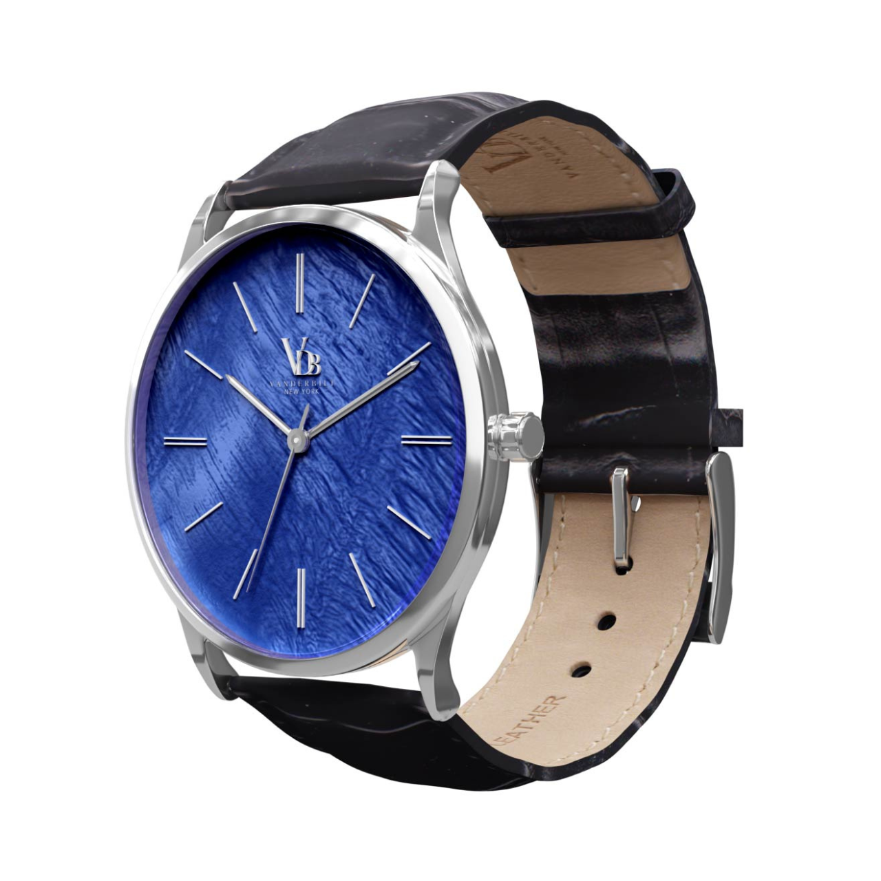 Vanderbilt New York | Analog | Luxury Watches | Blue & Black | Leather Strap | Women | Breakers Collection