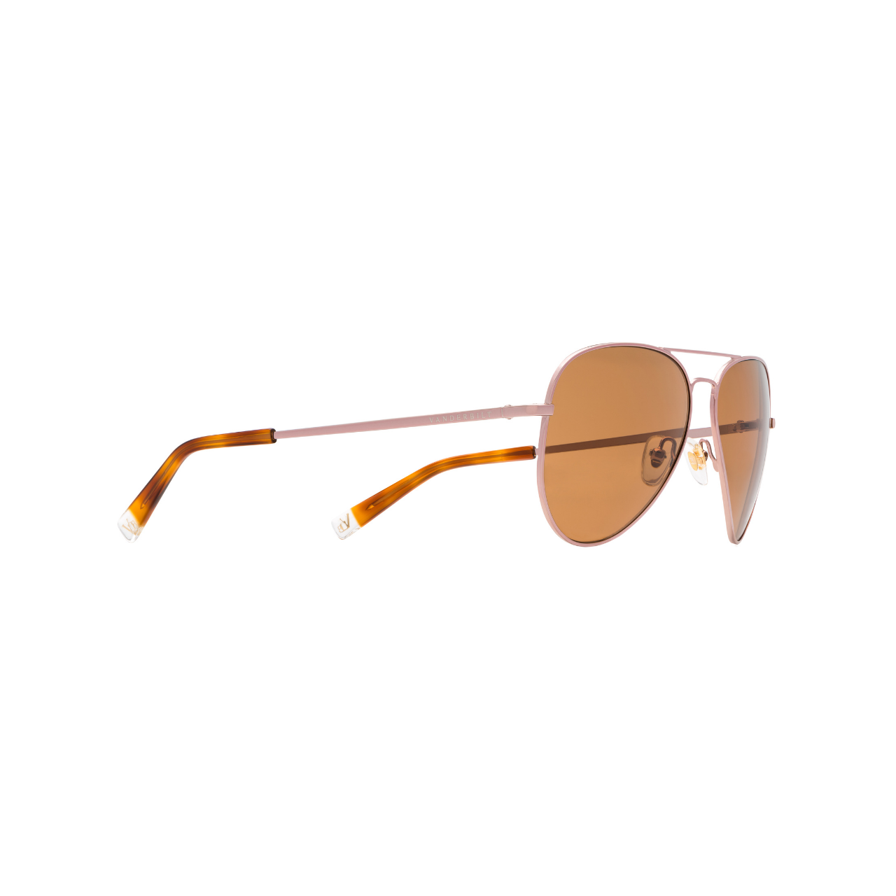 Vanderbilt New York | Aviator | Branded Latest & Stylish Sunglasses | Brown & Rose Gold | UV Protected | Men | Seattle Collection