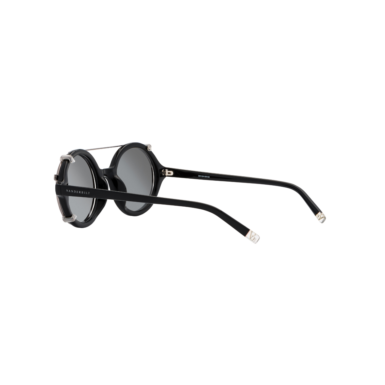 Vanderbilt New York | Round | Branded Latest & Stylish Sunglasses | Silver & Black | UV Protected | Men | Phoenix Collection