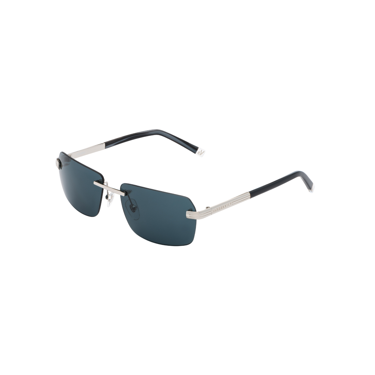 Vanderbilt New York | Rectangular | Branded Latest & Stylish Sunglasses | Blue & Silver | UV Protected | Men & Women (Unisex) | Atlanta Collection