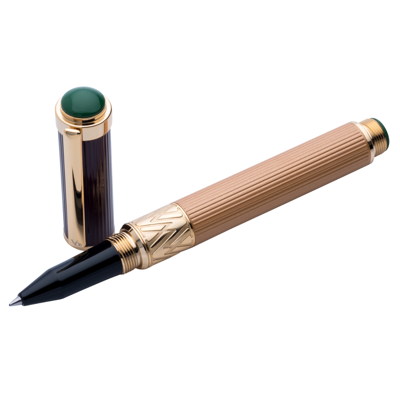 Vanderbilt New York | Roller Ball | Luxury Pens | Beige & Maroon | German Ink | Men & Women | Saratoga Springs Collection