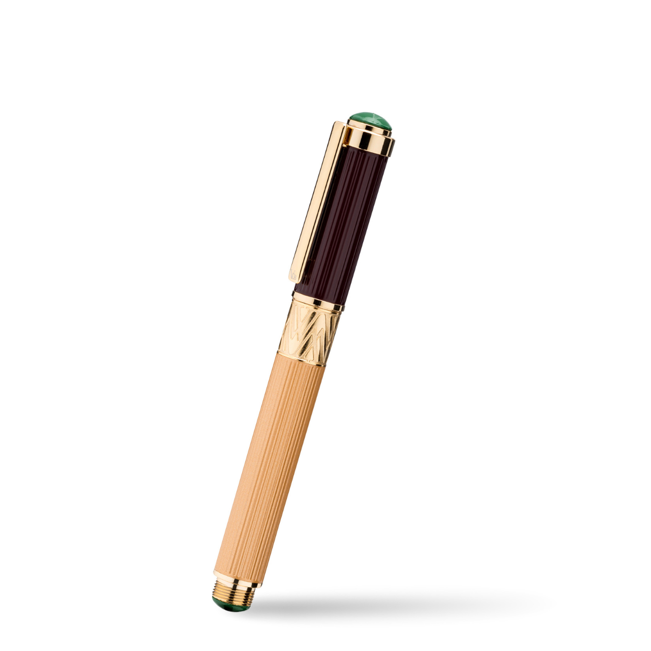 Vanderbilt New York | Roller Ball | Luxury Pens | Beige & Maroon | German Ink | Men & Women | Saratoga Springs Collection