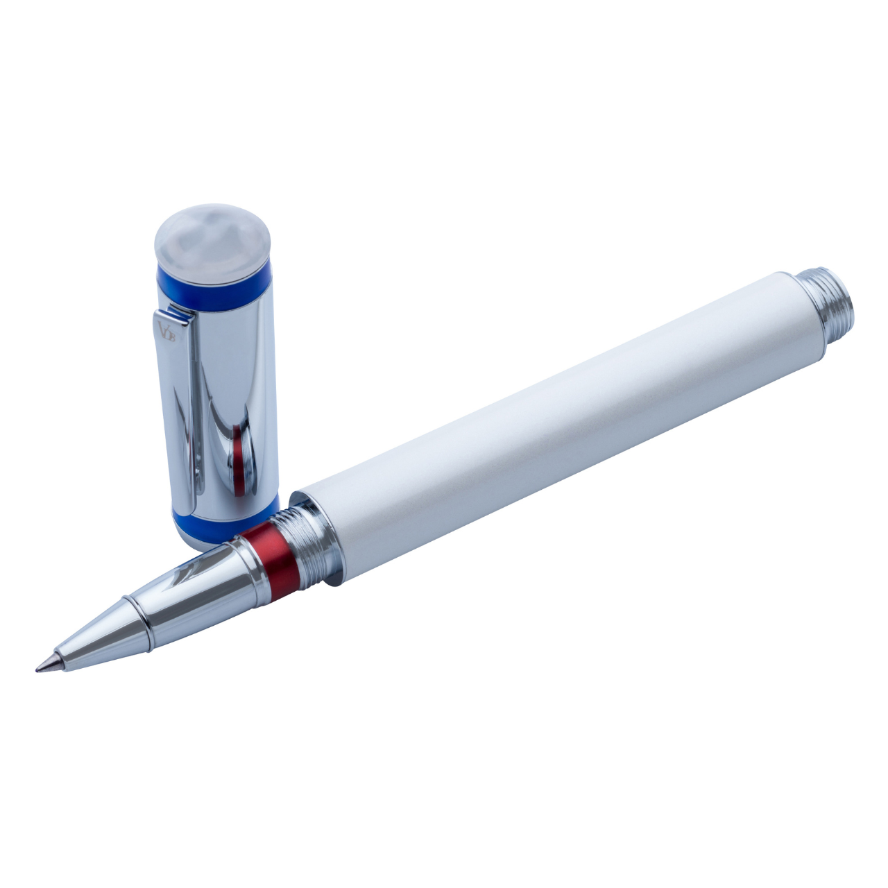 Vanderbilt New York | Roller Ball | Luxury Pens | White & Blue | German Ink | Men & Women | Hyde Park Collection