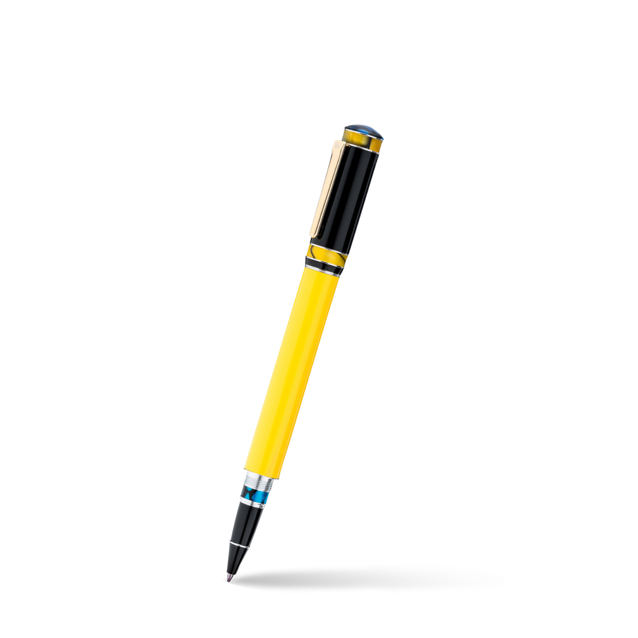 Vanderbilt New York | Roller Ball | Luxury Pens | Yellow & Black | German Ink | Men & Women | Hyde Park Collection