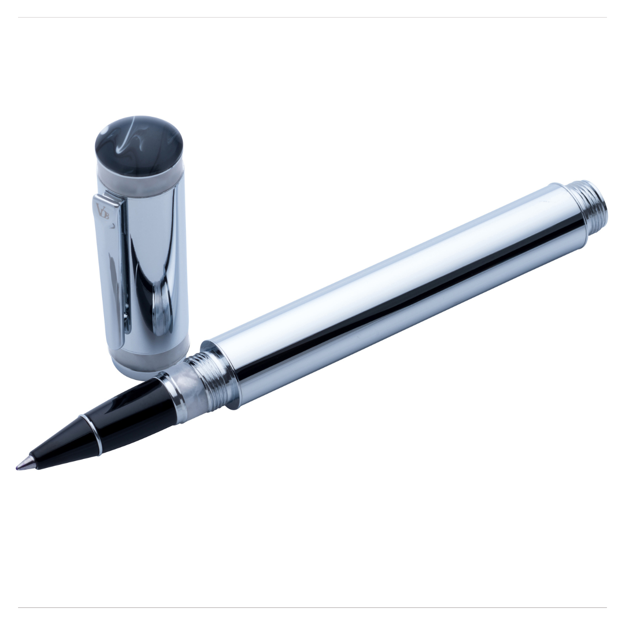 Vanderbilt New York | Roller Ball | Luxury Pens | Silver & White | German Ink | Men & Women | Hyde Park Collection