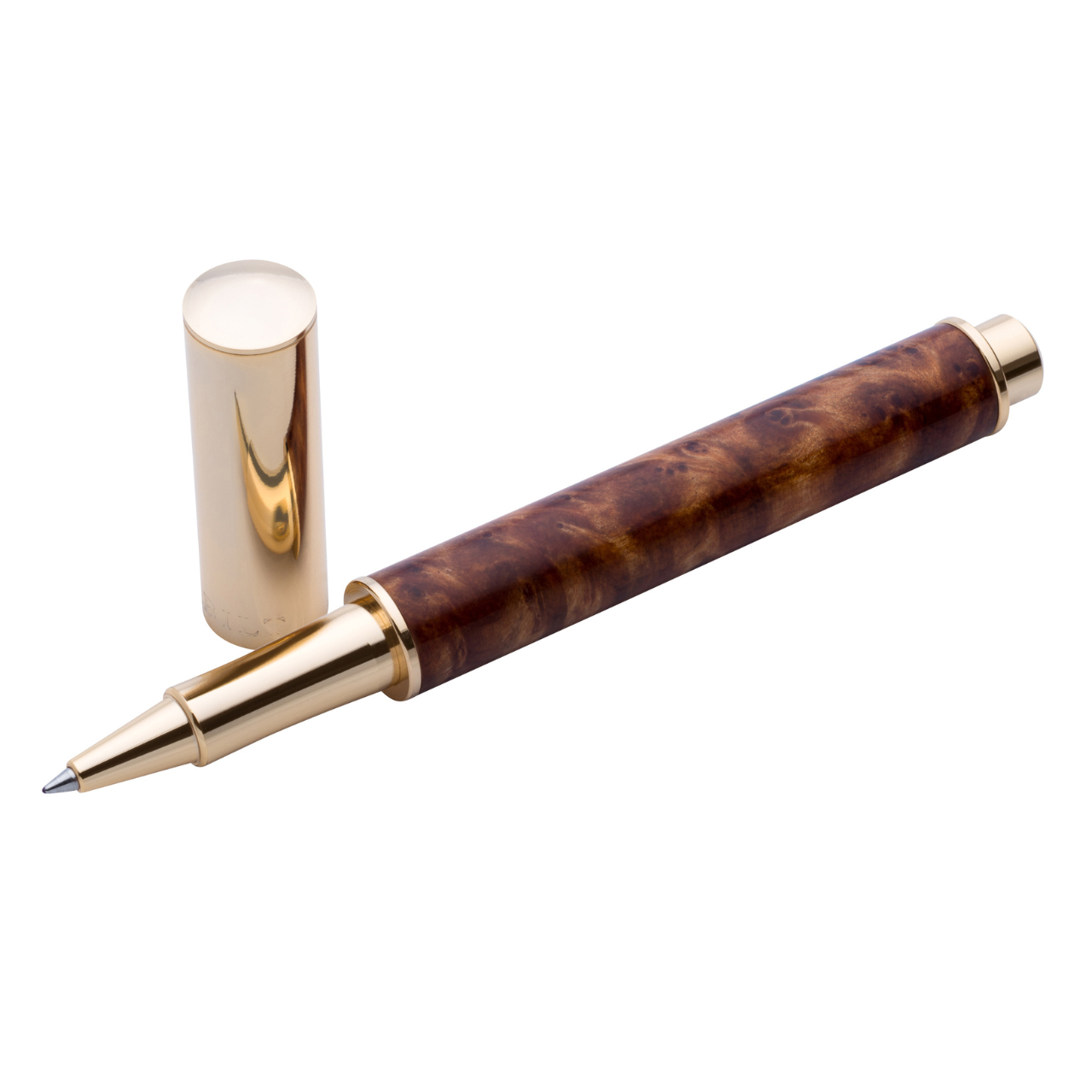 Vanderbilt New York | Roller Ball | Luxury Pens | Brown & Gold | German Ink | Men & Women | Shelborne  Collection