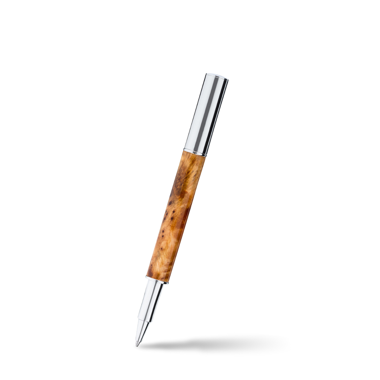 Vanderbilt New York | Roller Ball | Luxury Pens | Brown & Silver | German Ink | Men & Women | Shelborne  Collection