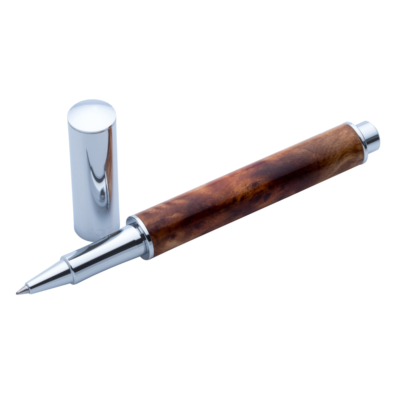 Vanderbilt New York | Roller Ball | Luxury Pens | Brown & Silver | German Ink | Men & Women | Shelborne  Collection