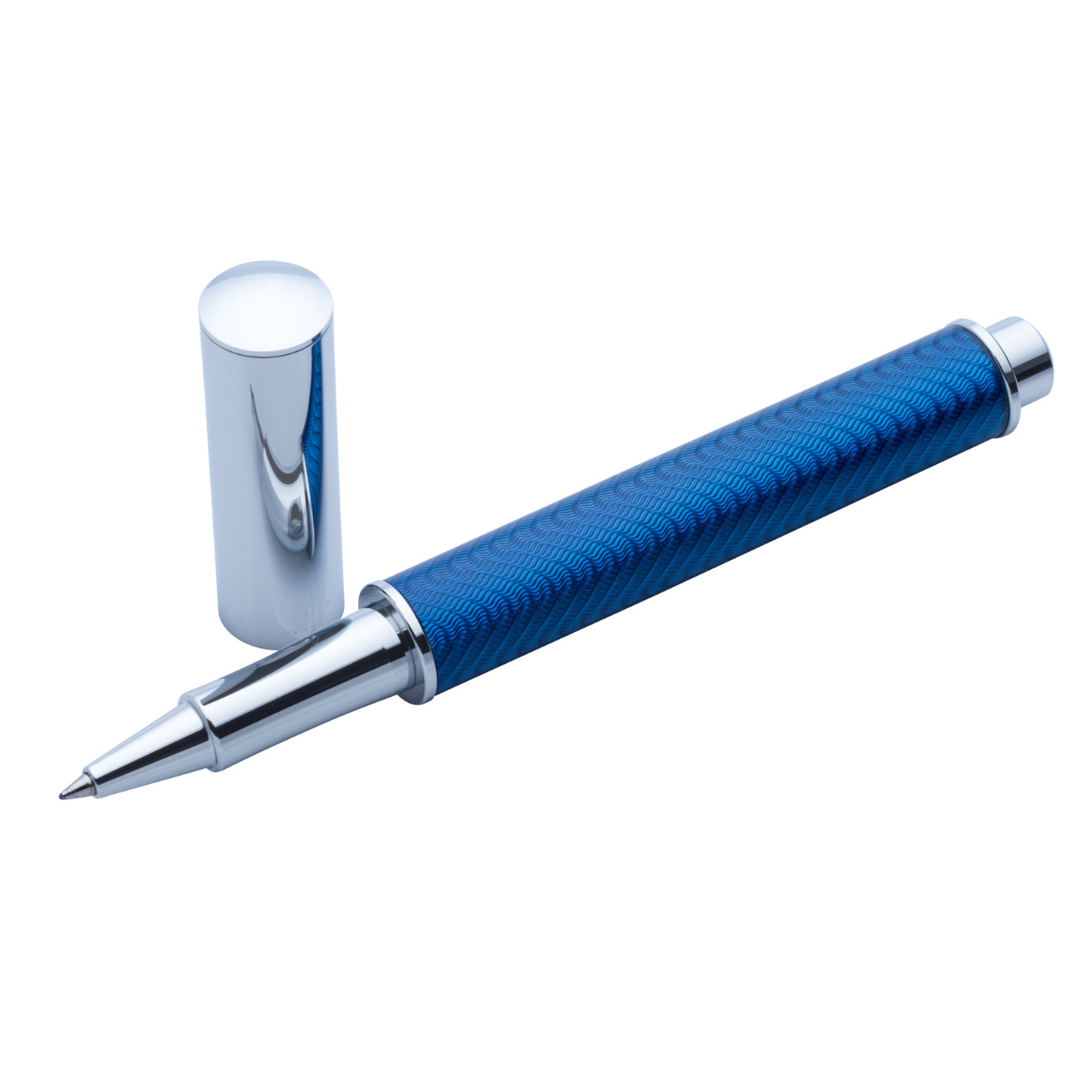 Vanderbilt New York | Roller Ball | Luxury Pens | Blue & Silver | German Ink | Men & Women | GL Shelborne Collection