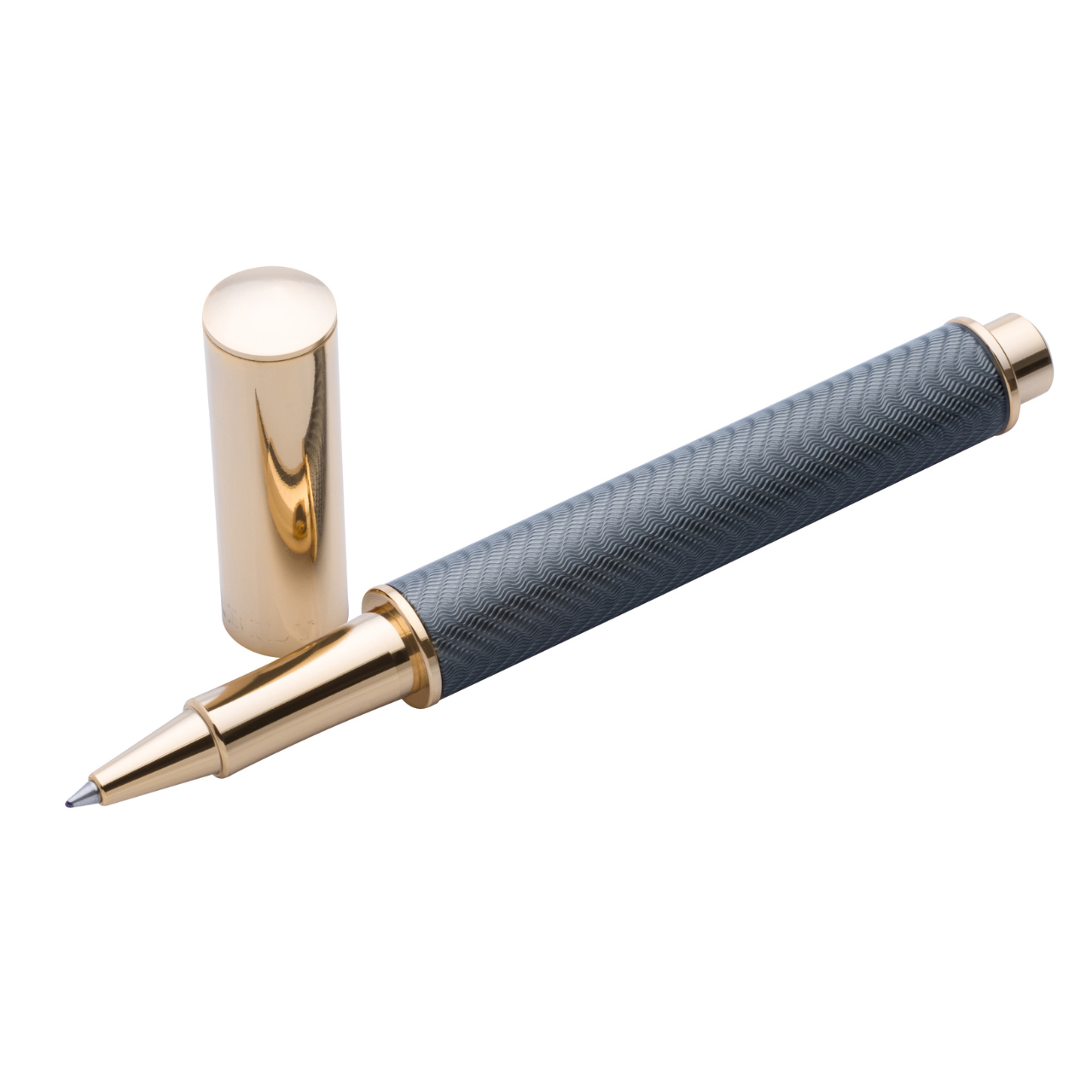 Vanderbilt New York | Roller Ball | Luxury Pens | Grey & Gold | German Ink | Men & Women | GL Shelborne Collection