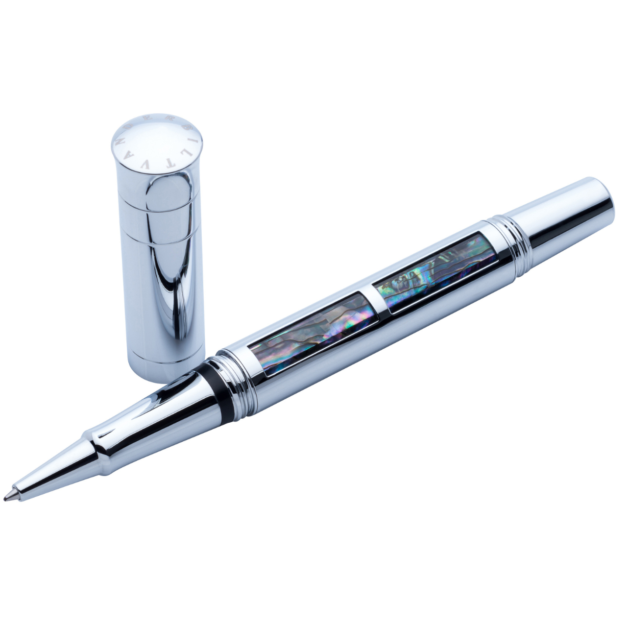 Vanderbilt New York | Roller Ball | Luxury Pens | Abalone & Silver | German Ink | Men & Women | Lakeshore Collection