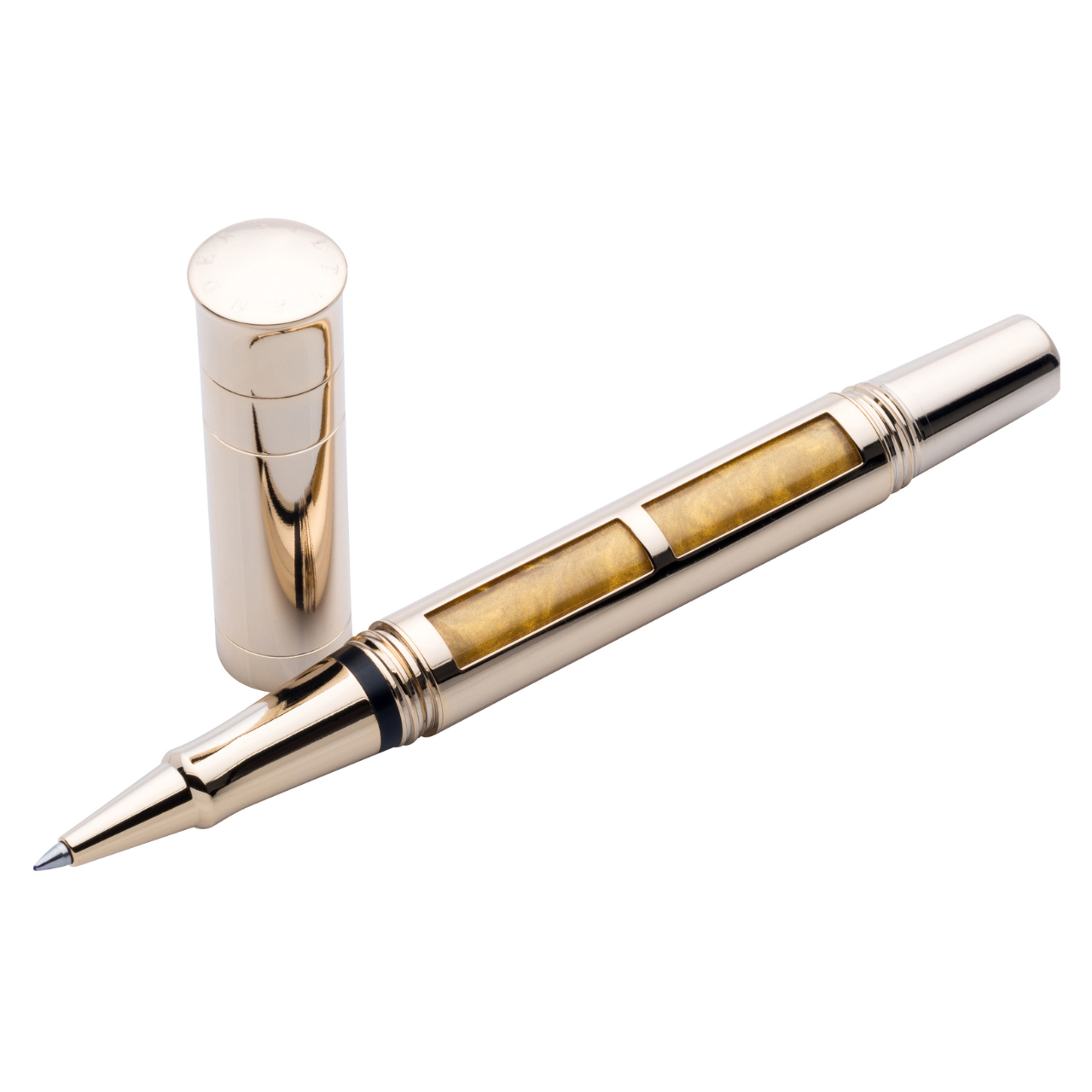 Vanderbilt New York | Roller Ball | Luxury Pens | Yellow & Gold | German Ink | Men & Women | Lakeshore Collection