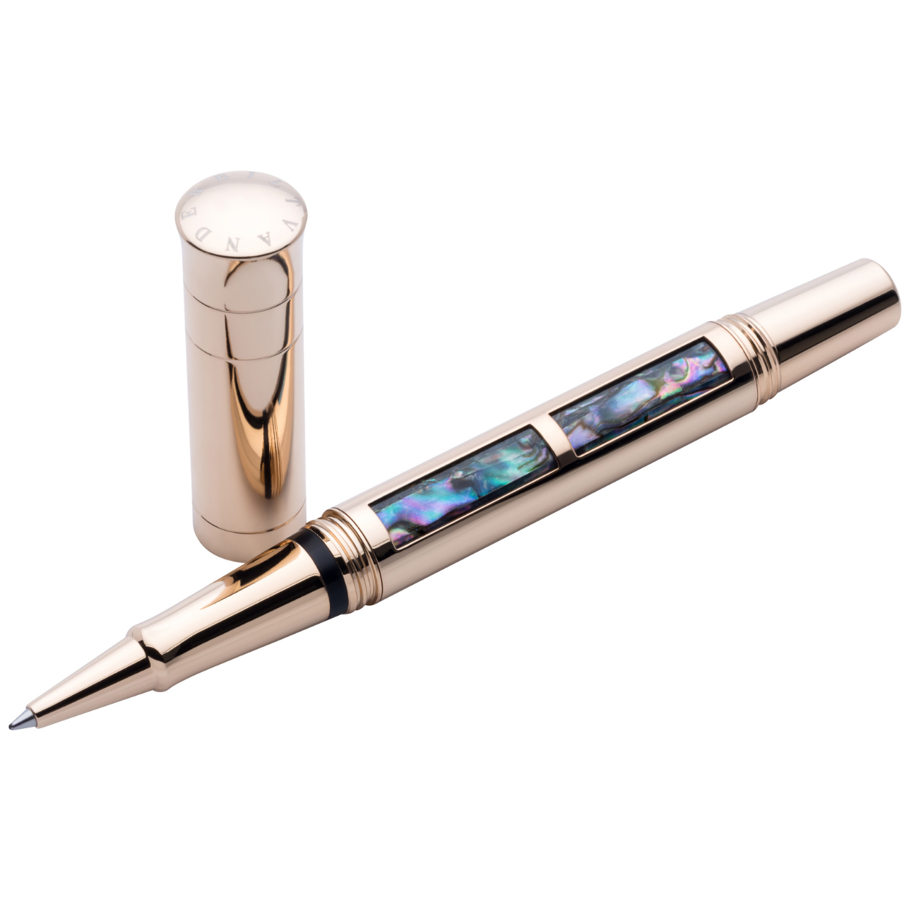 Vanderbilt New York | Roller Ball | Luxury Pens | Abalone & Gold | German Ink | Men & Women | Lakeshore Collection