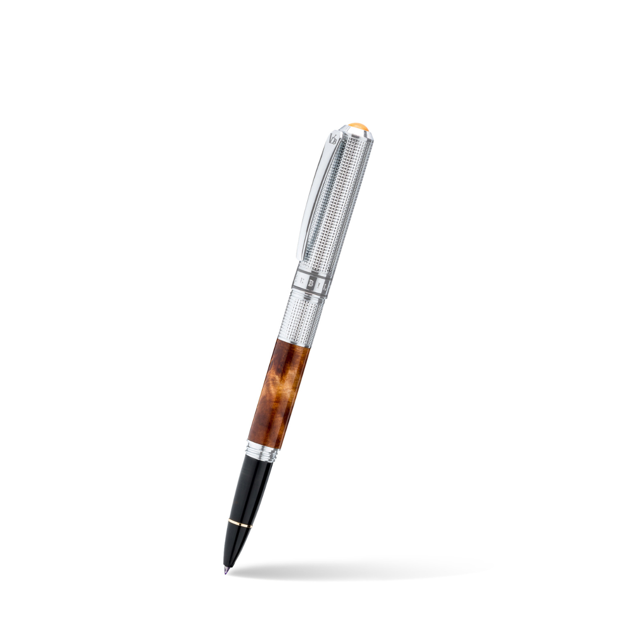 Vanderbilt New York | Roller Ball | Luxury Pens | Brown & Silver | German Ink | Men & Women | Union Club Collection