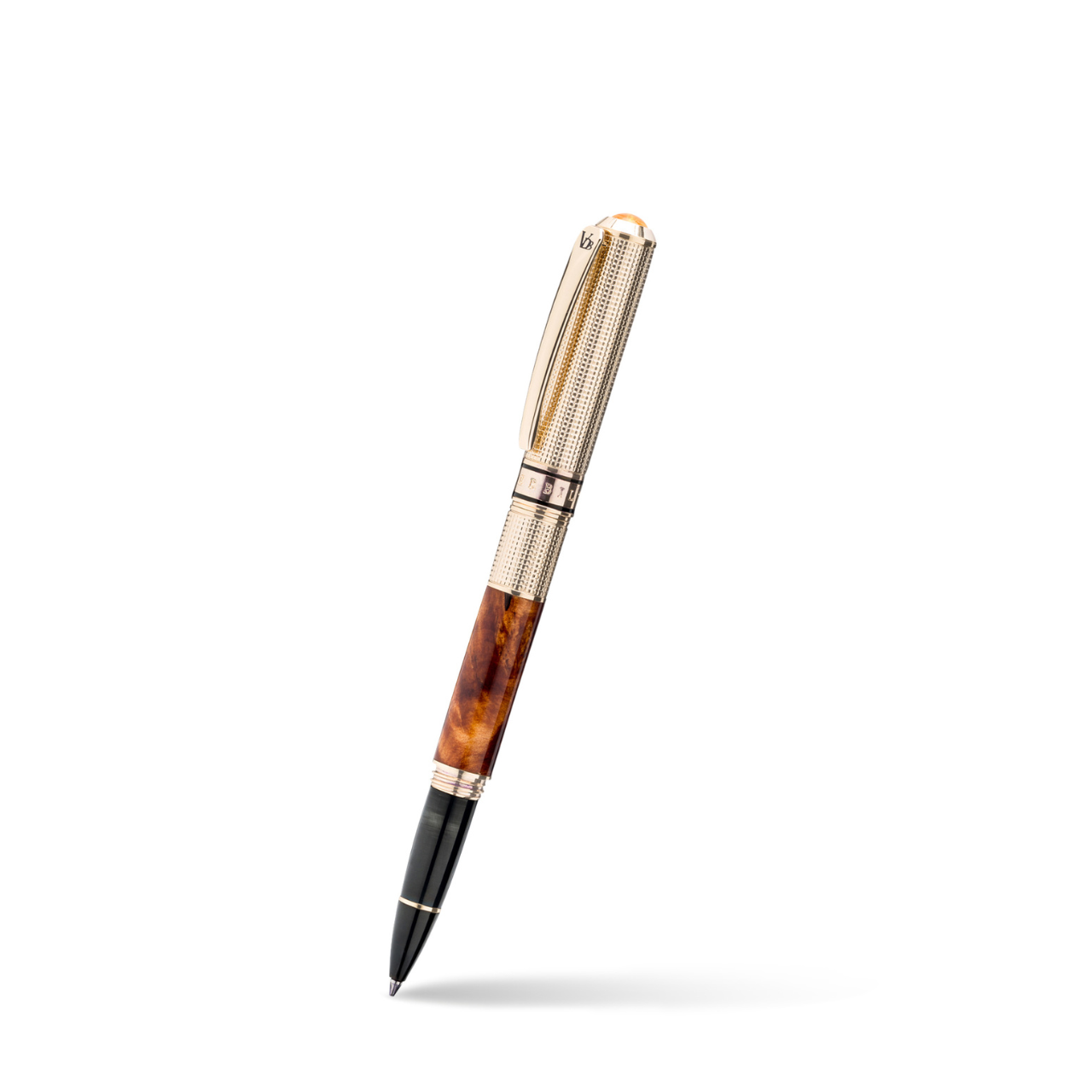 Vanderbilt New York | Roller Ball | Luxury Pens | Brown & Gold | German Ink | Men & Women | Union Club Collection