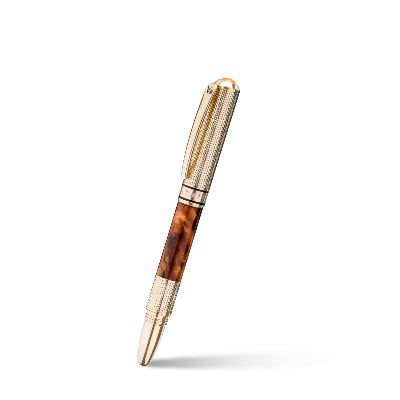 Vanderbilt New York | Roller Ball | Luxury Pens | Brown & Gold | German Ink | Men & Women | Union Club Collection