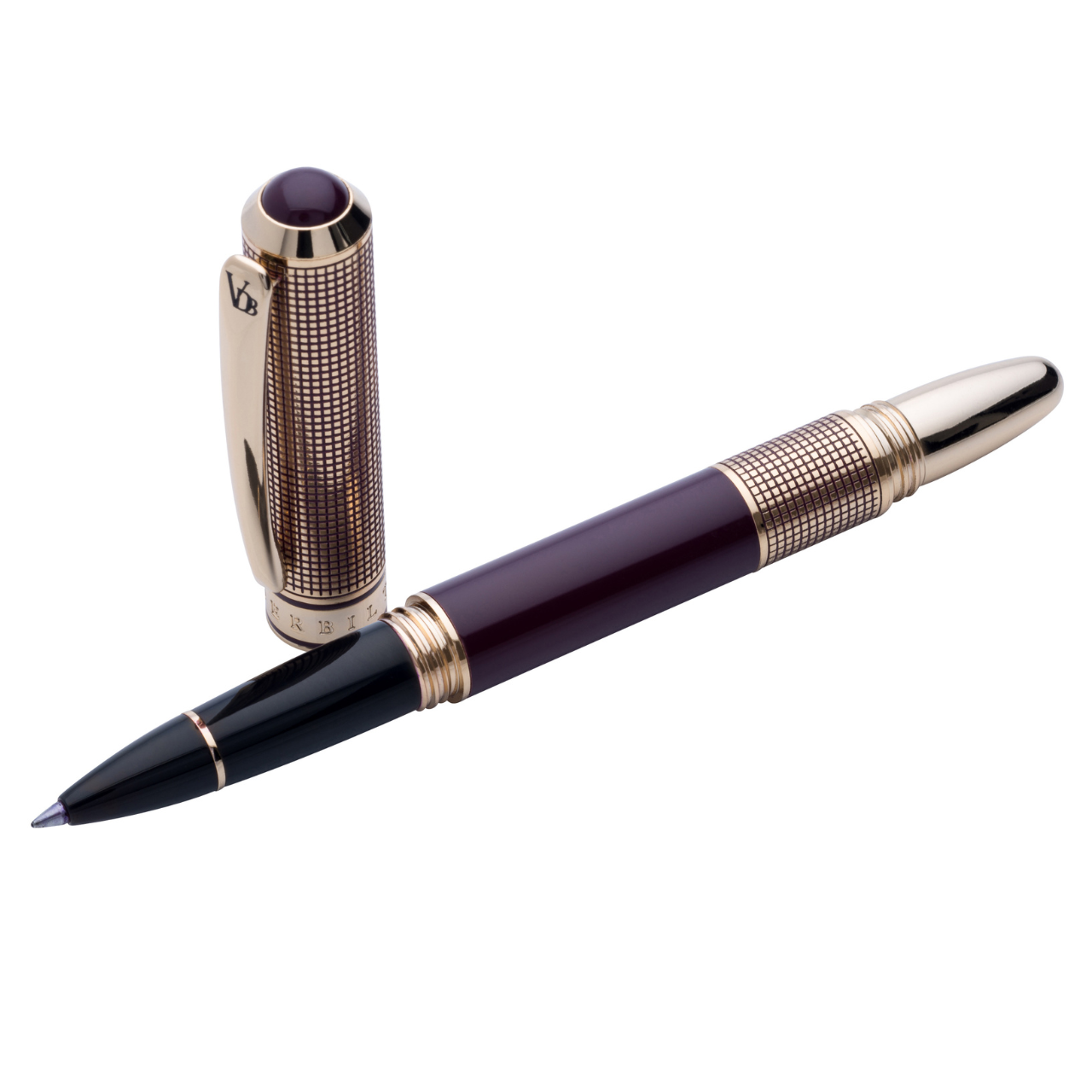 Vanderbilt New York | Roller Ball | Luxury Pens | Burgandy & Gold | German Ink | Men & Women | Union Club Collection