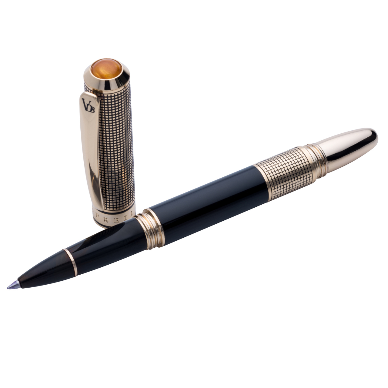 Vanderbilt New York | Roller Ball | Luxury Pens | Black & Gold | German Ink | Men & Women | Union Club Collection