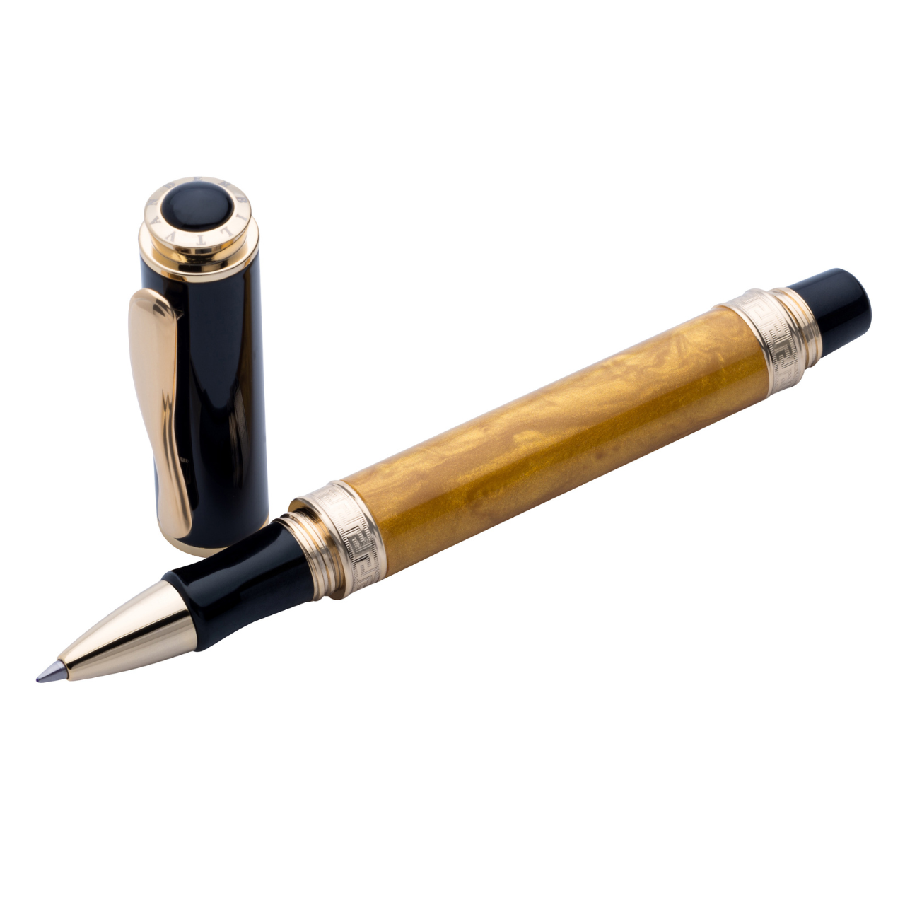 Vanderbilt New York | Roller Ball | Luxury Pens | Yellow & Gold | German Ink | Men & Women | Manhattan Club Collection