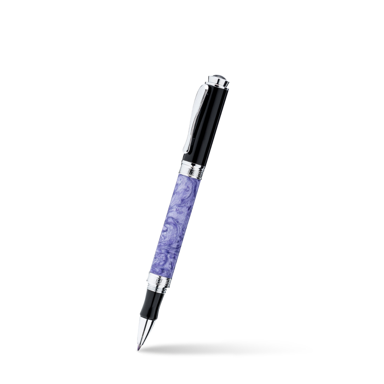 Vanderbilt New York | Roller Ball | Luxury Pens | Purple & Silver | German Ink | Men & Women | Manhattan Club Collection