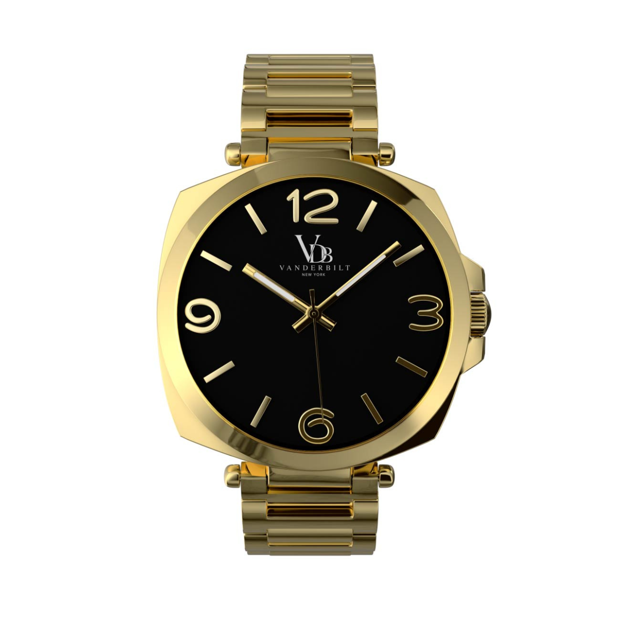 Vanderbilt New York | Analog | Luxury Watches | Black & Gold | Stainless Steel Strap | Men | Hudson Collection