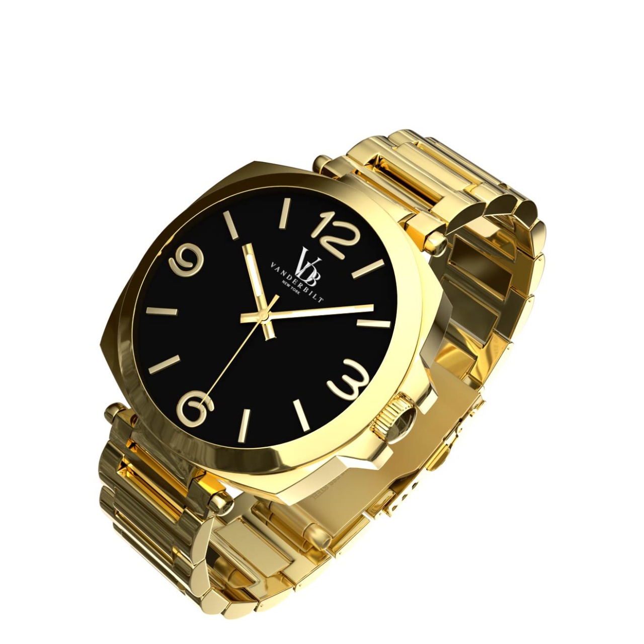 Vanderbilt New York | Analog | Luxury Watches | Black & Gold | Stainless Steel Strap | Men | Hudson Collection