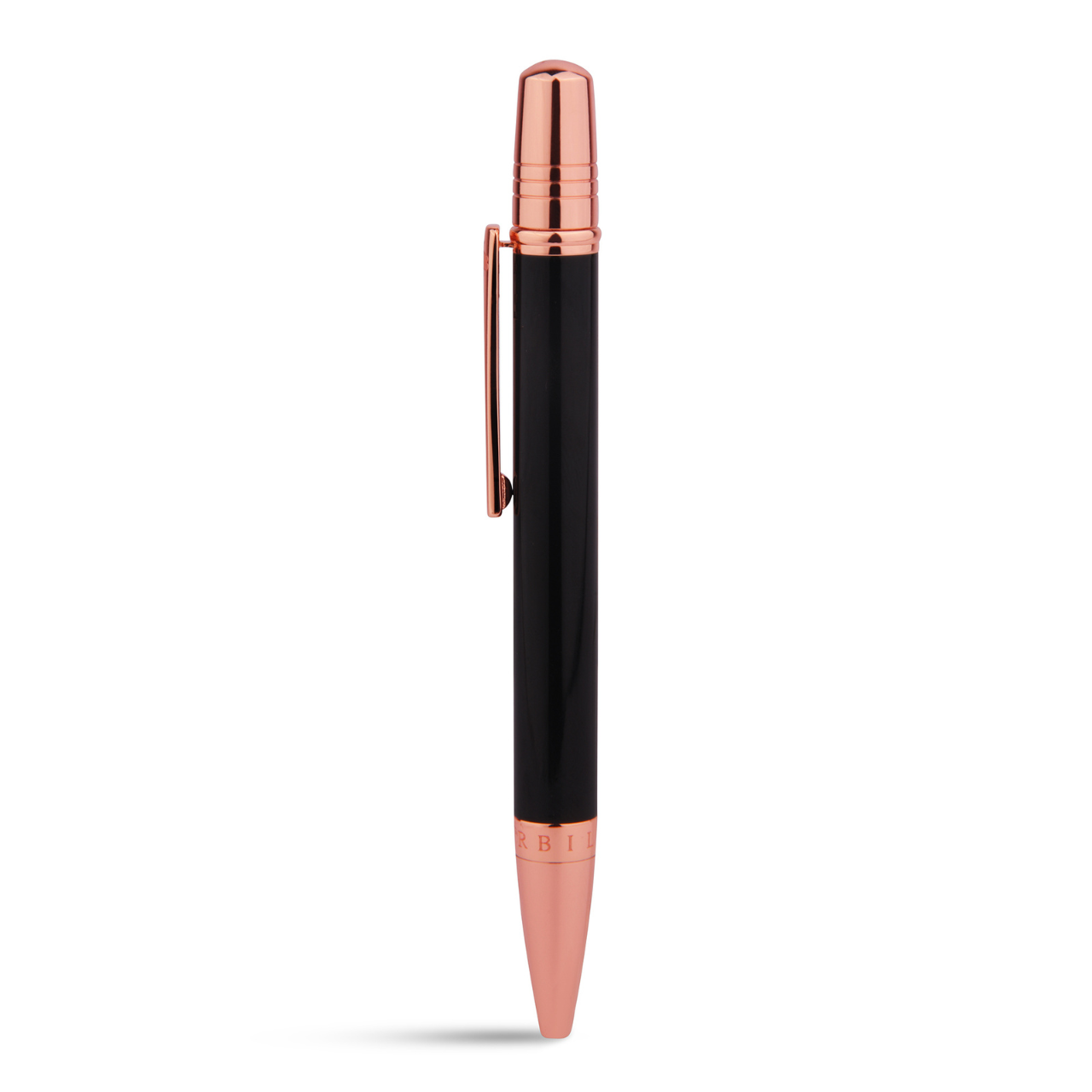 Vanderbilt New York | Roller Ball | Luxury Pens | Black & Rose Gold | German Ink | Men & Women | Shakespeare Collection