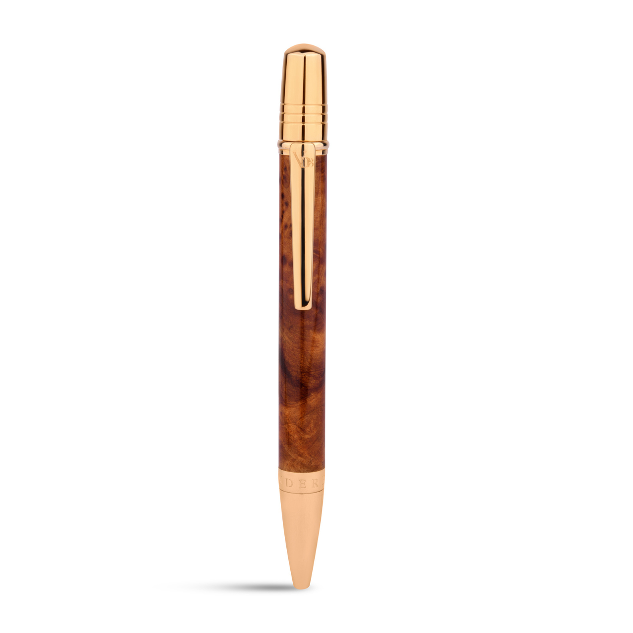 Vanderbilt New York | Roller Ball | Luxury Pens | Brown & Gold | German Ink | Men & Women | Shakespeare Collection