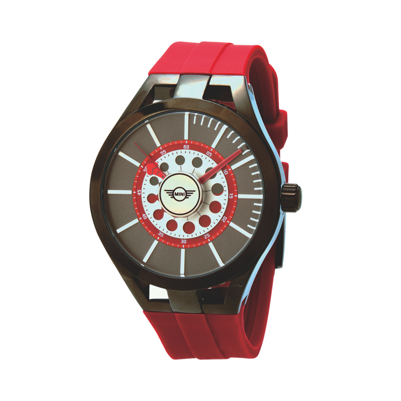 MINI Cooper | Analog | Luxury Watches | Red & Black | Silicon Strap | Men | Brake Disc Collection