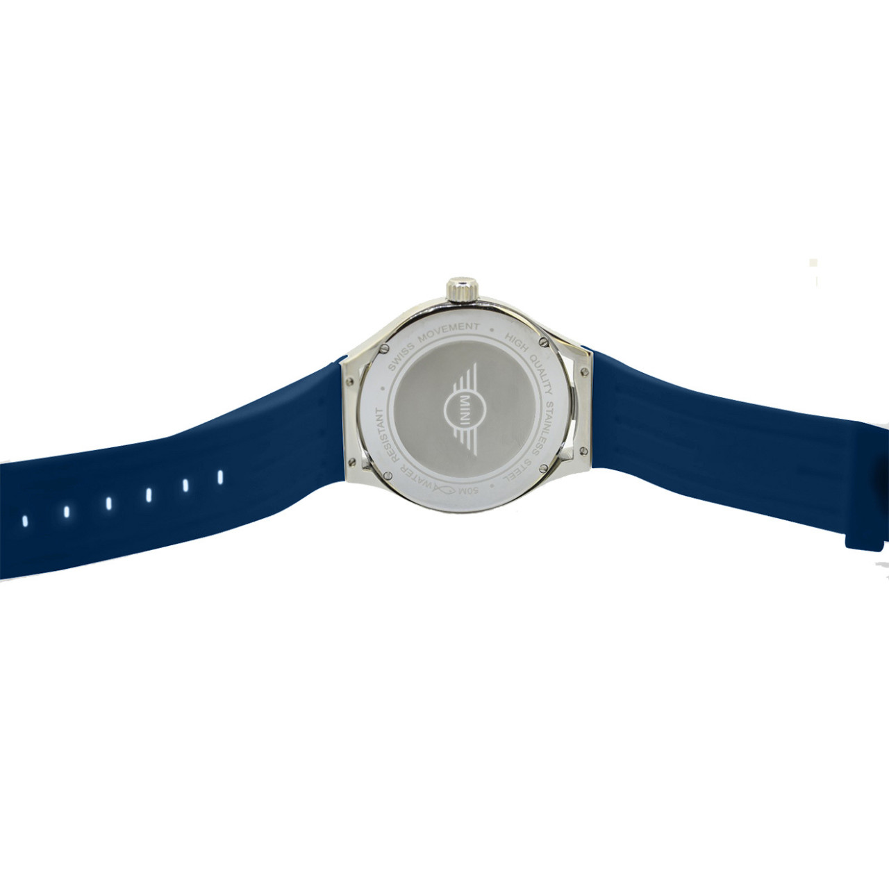 MINI Cooper | Analog | Luxury Watches | Blue & White | Silicon Strap | Men | Brake Disc Collection