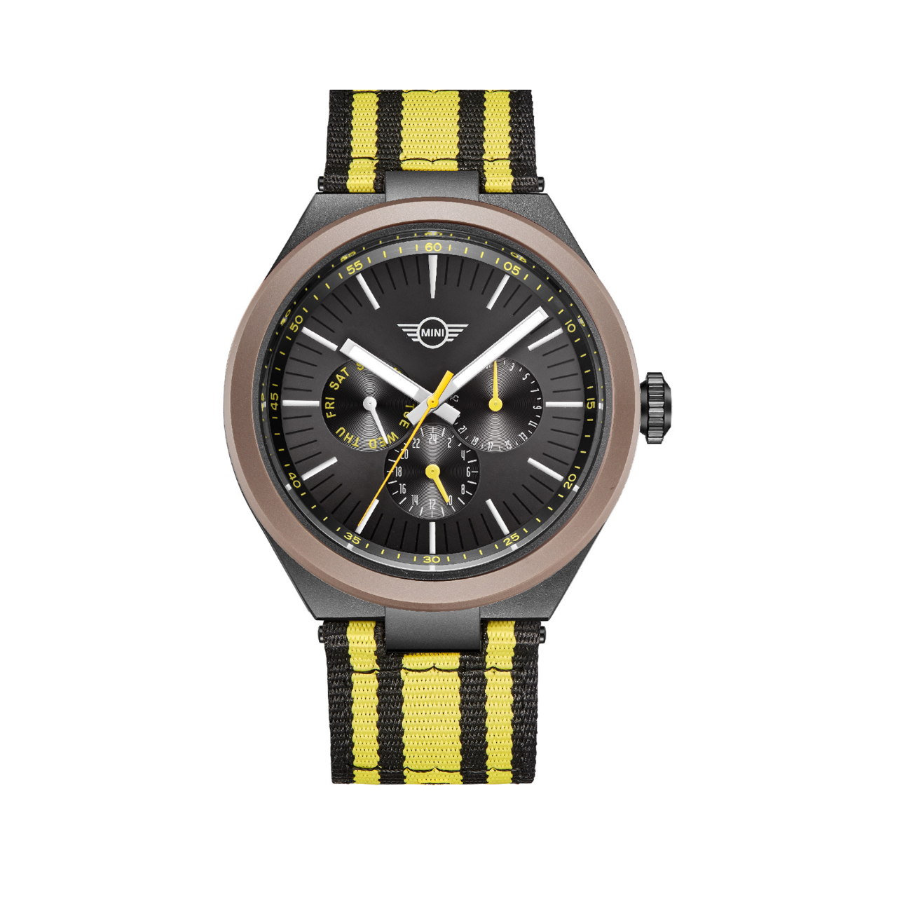 MINI Cooper | Analog | Luxury Watches | Yellow & Black | Nato Strap | Men & Women (Unisex)| Ocean Upcycle Collection