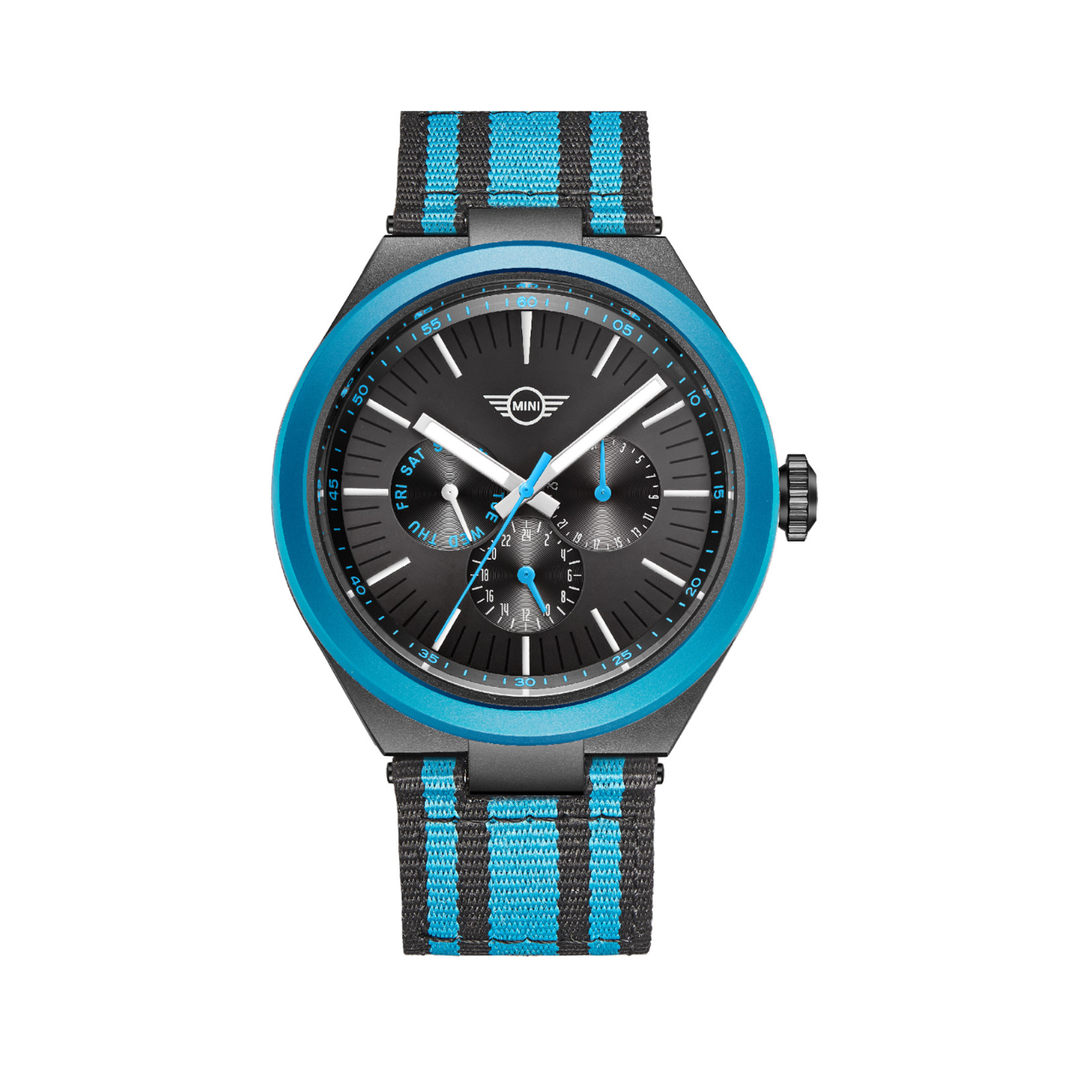 MINI Cooper | Analog | Luxury Watches | Blue & Black | Nato Strap | Men & Women (Unisex) | Ocean Upcycle Collection