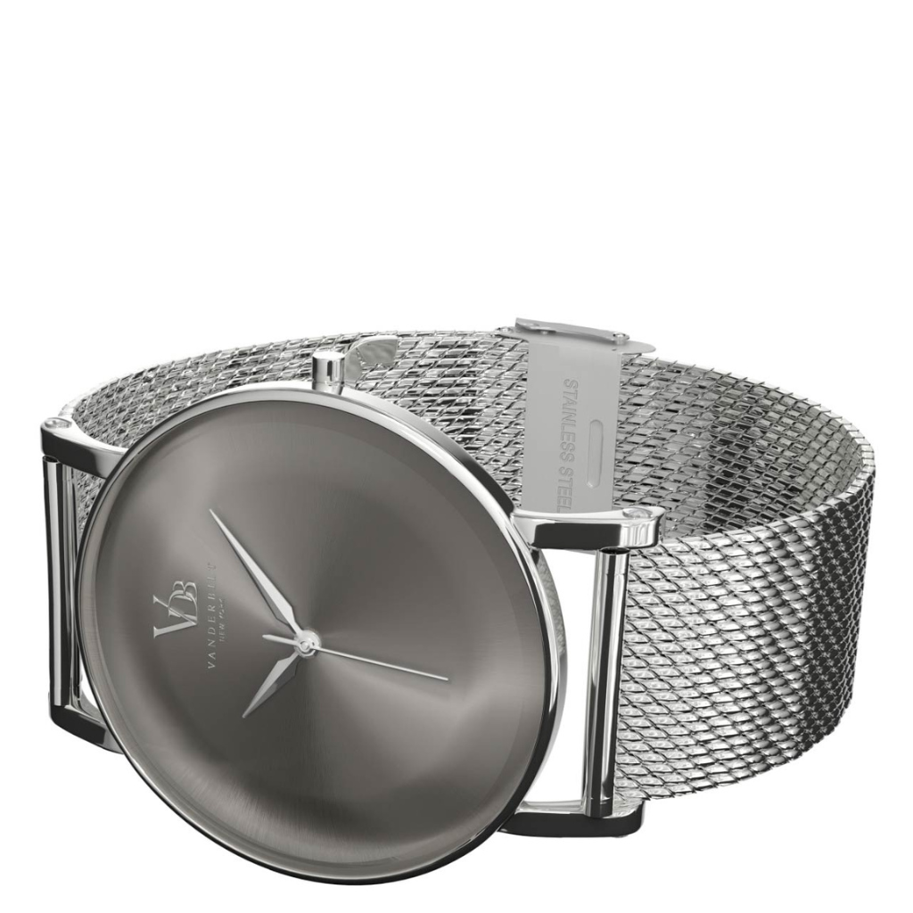 Vanderbilt New York | Analog | Luxury Watches | Grey & Silver | Mesh Strap | Men | Metropolitan Collection