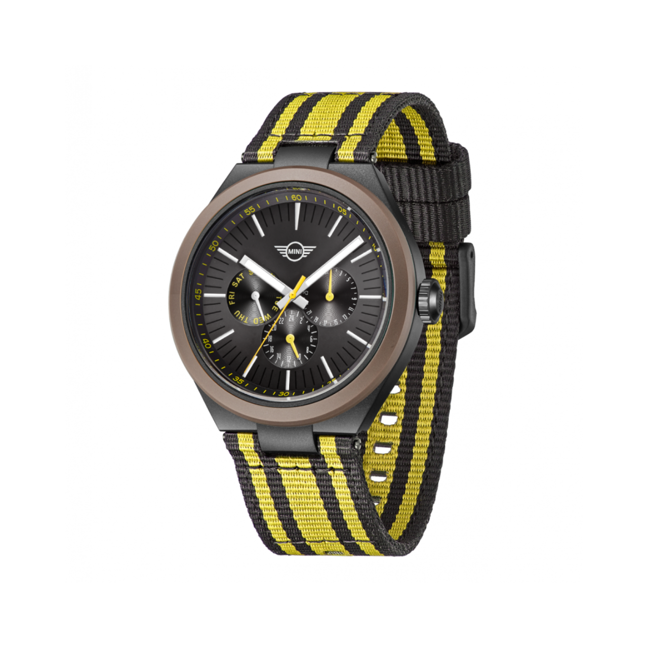 MINI Cooper | Analog | Luxury Watches | Yellow & Black | Nato Strap | Men & Women (Unisex)| Ocean Upcycle Collection