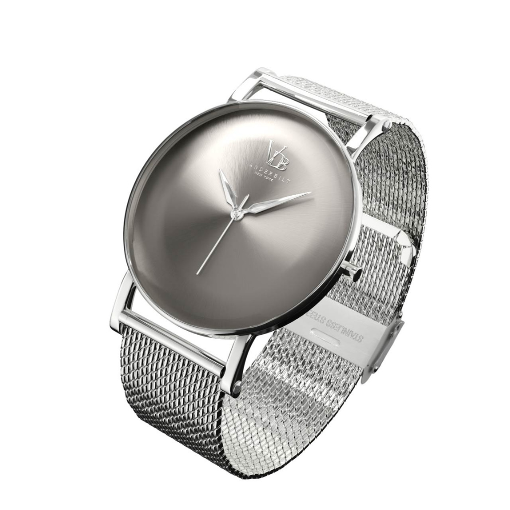 Vanderbilt New York | Analog | Luxury Watches | Grey & Silver | Mesh Strap | Men | Metropolitan Collection