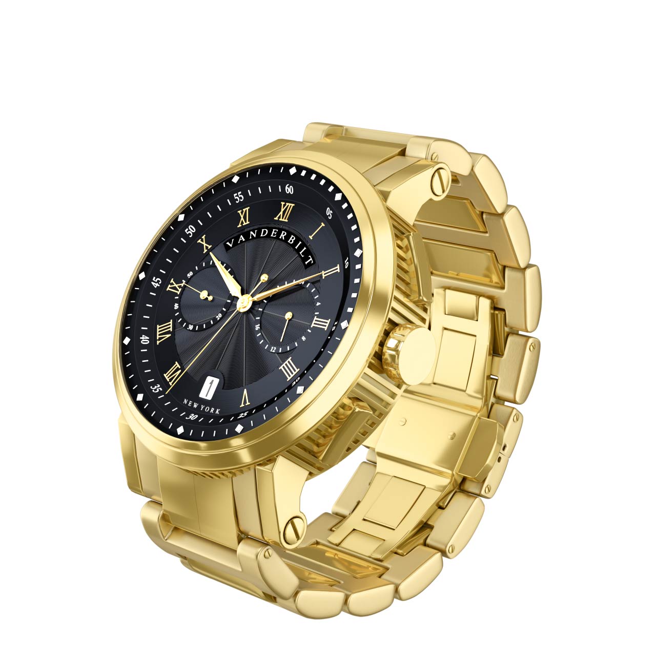 Vanderbilt New York | Analog | Luxury Watches | Black & Gold | Stainless Steel Strap | Men | Broadway Collection