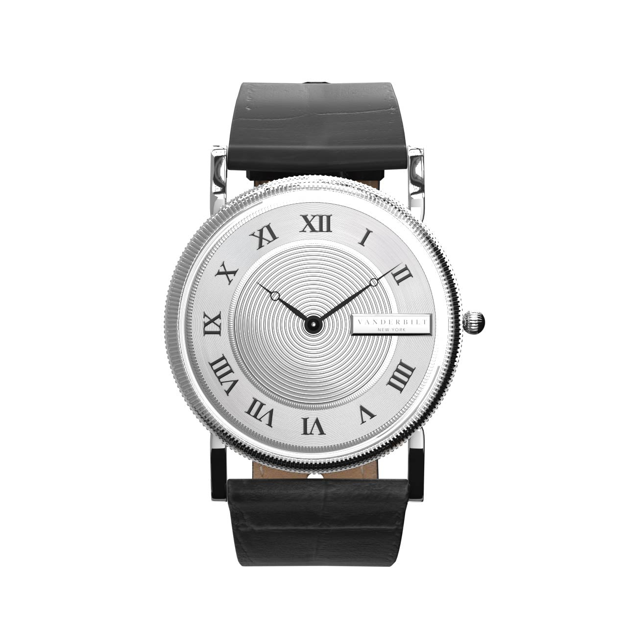 Vanderbilt New York | Analog | Luxury Watches | White & Black | Leather Strap | Men & Women (Unisex) | Commodore Collection