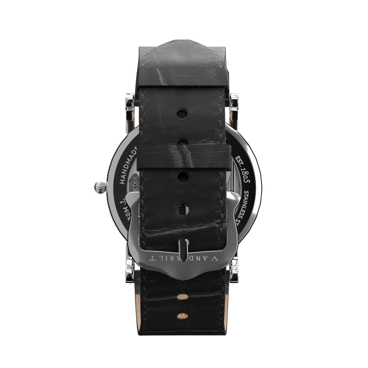 Vanderbilt New York | Analog | Luxury Watches | White & Black | Leather Strap | Men & Women (Unisex) | Commodore Collection