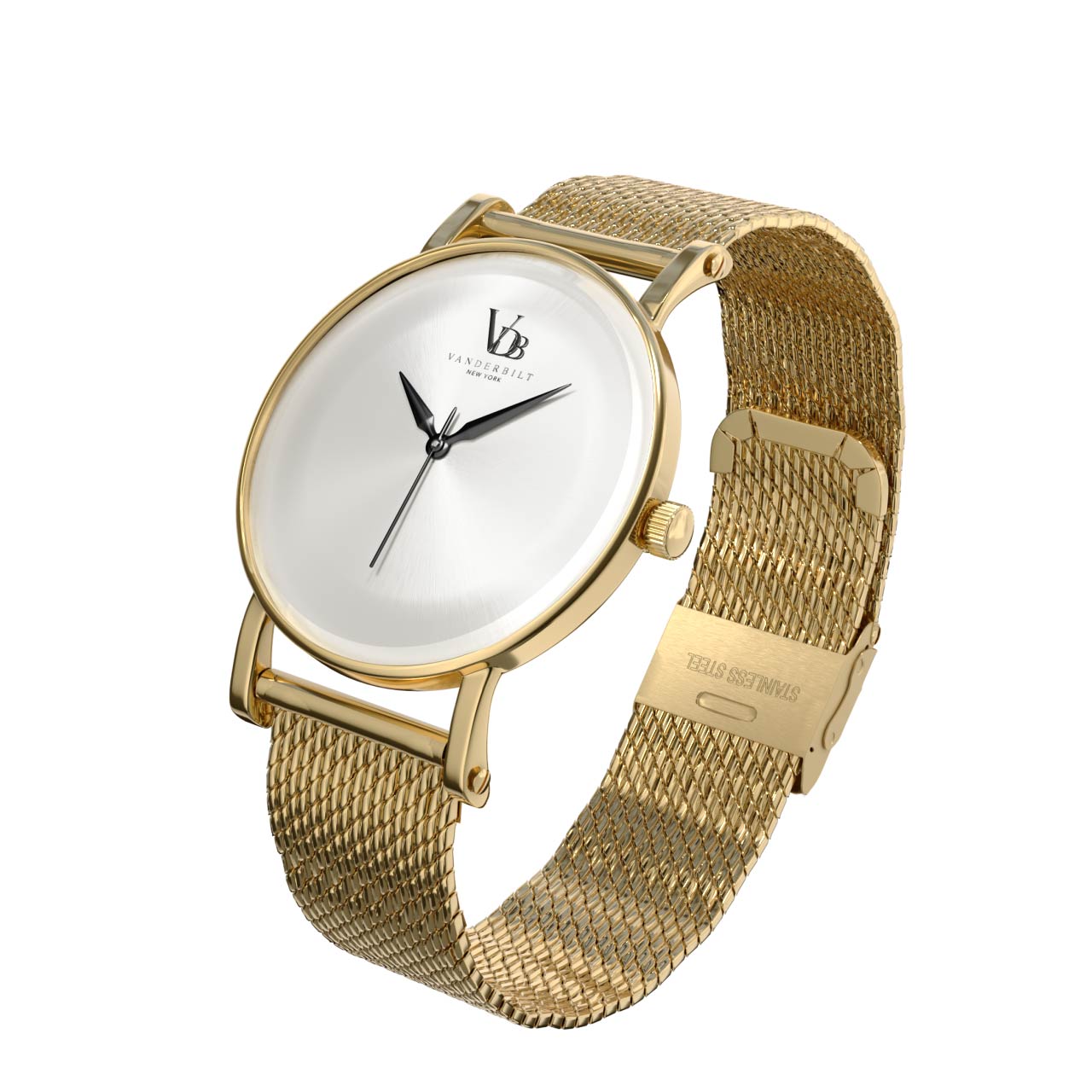 Vanderbilt New York | Analog | Luxury Watches | Silver & Gold | Mesh Strap | Women | Metro S Collection