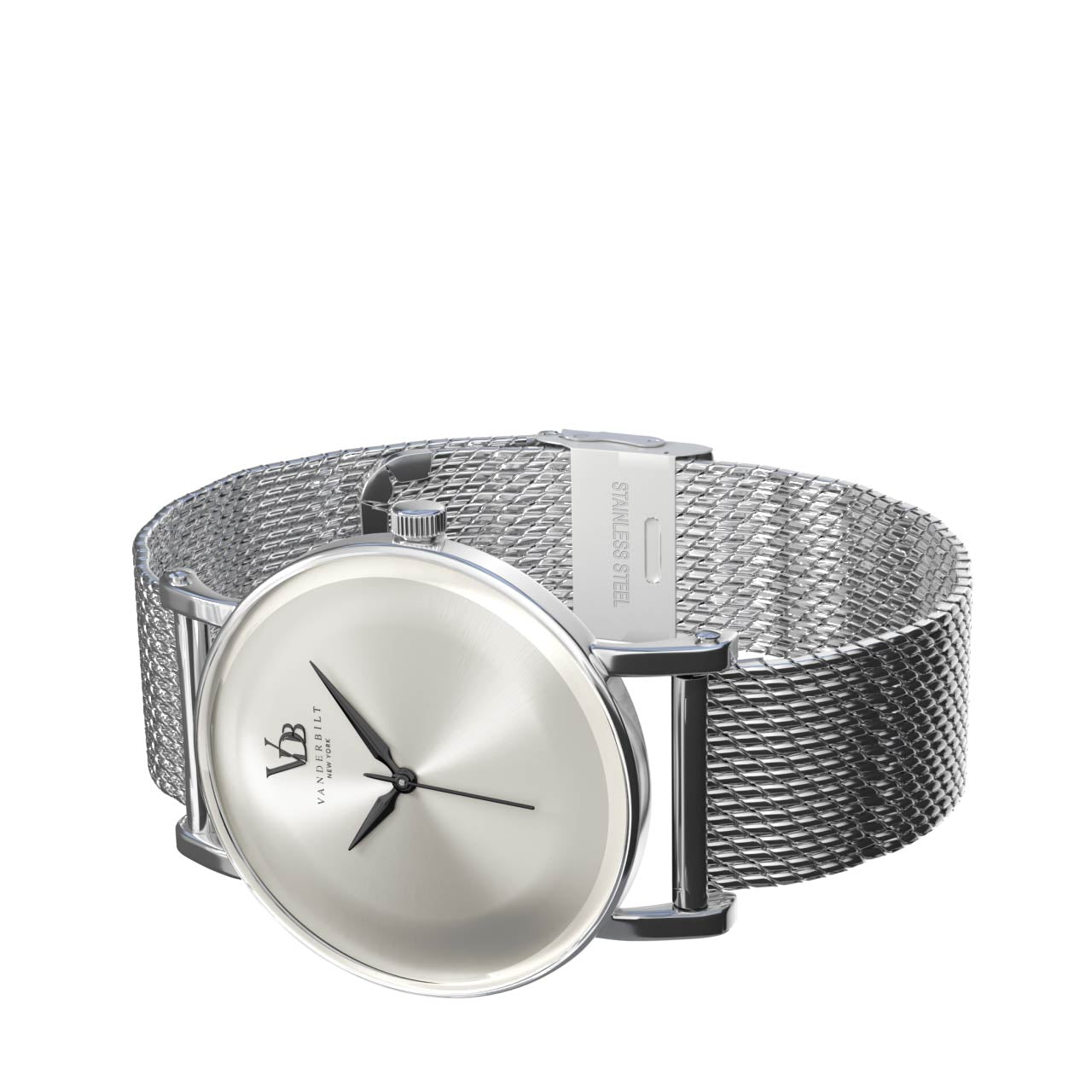 Vanderbilt New York | Analog | Luxury Watches | White & Silver | Mesh Strap | Women | Metro S Collection