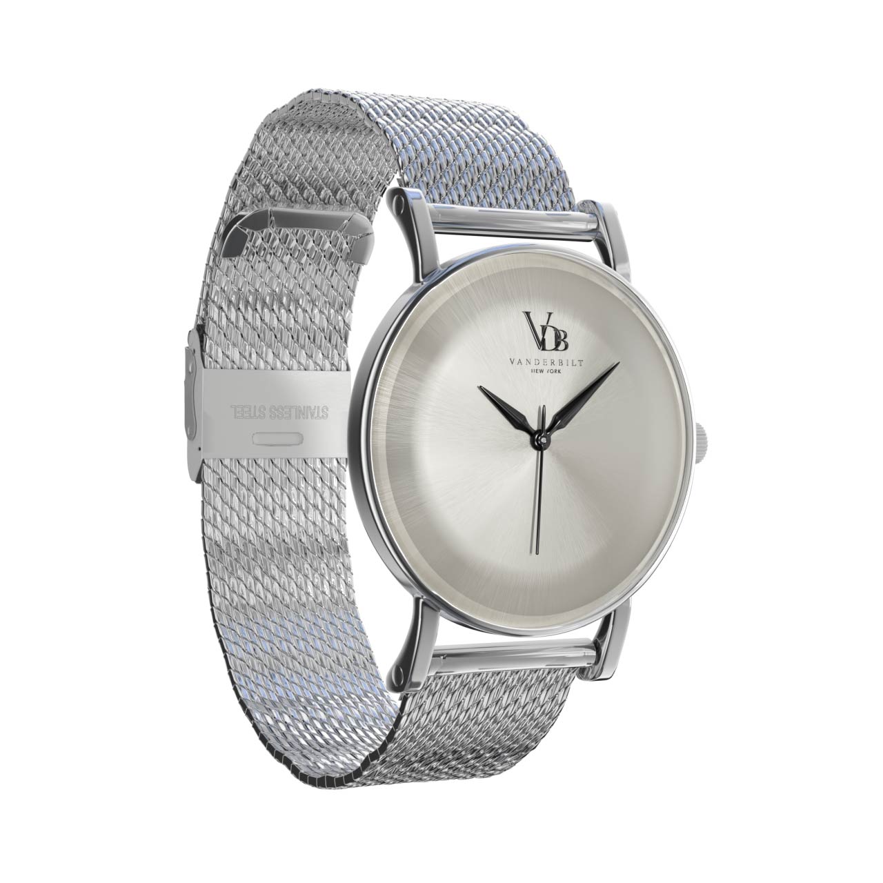 Vanderbilt New York | Analog | Luxury Watches | White & Silver | Mesh Strap | Women | Metro S Collection