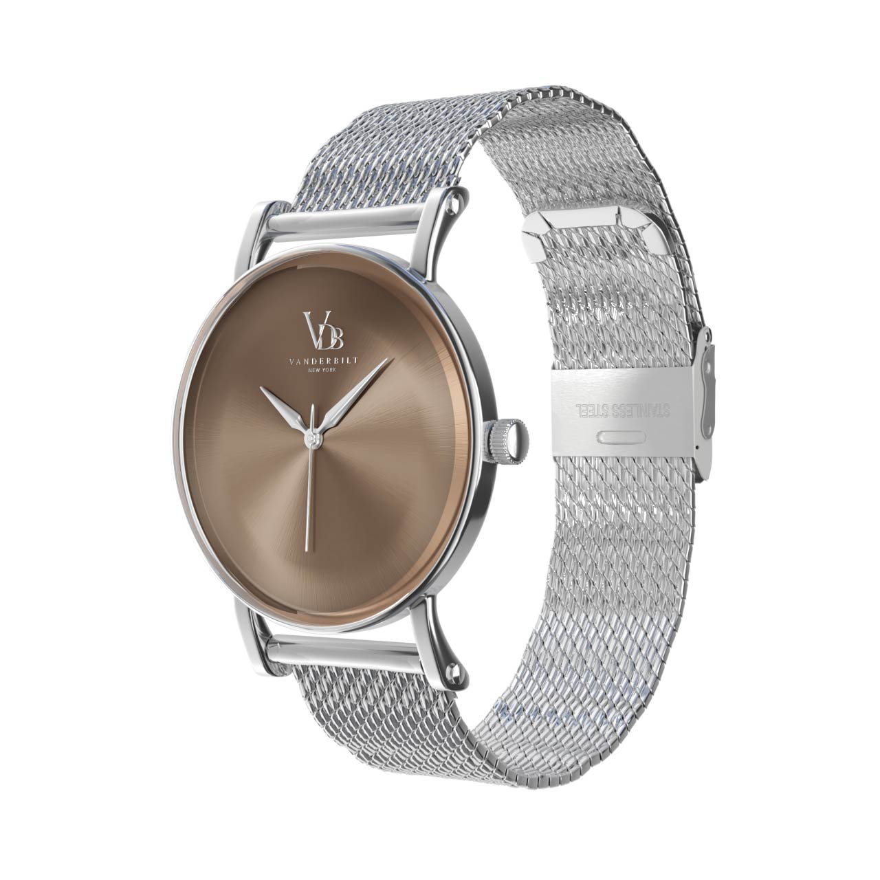 Vanderbilt New York | Analog | Luxury Watches | Burgundy & Silver | Mesh Strap | Women | Metro S Collection