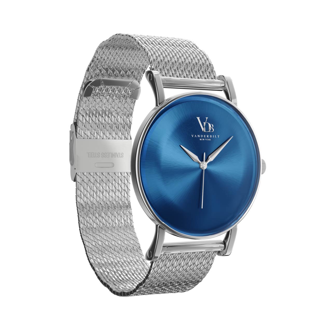 Vanderbilt New York | Analog | Luxury Watches | Blue & Silver | Mesh Strap | Women | Metro S Collection