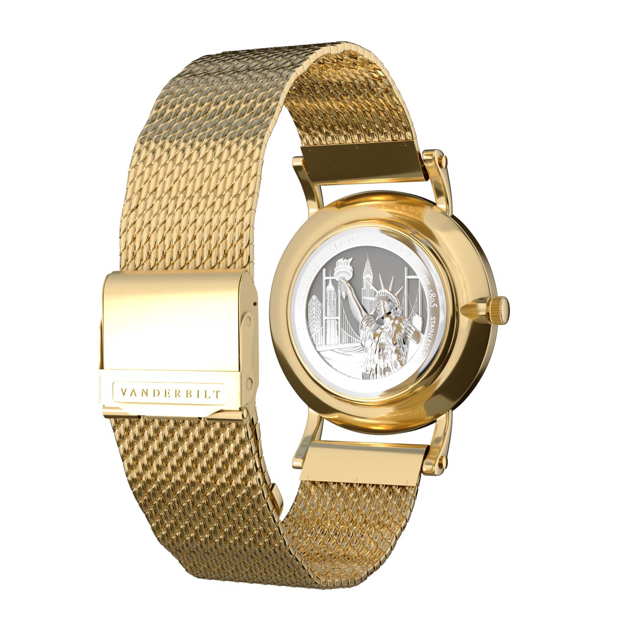 Vanderbilt New York | Analog | Luxury Watches | Silver & Gold | Mesh Strap | Women | Metro S Collection