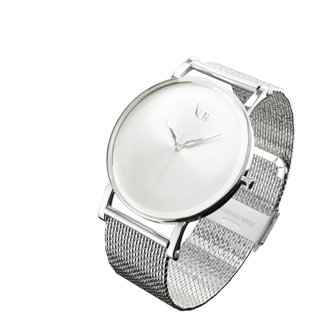 Vanderbilt New York | Analog | Luxury Watches | White & Silver | Mesh Strap | Men | Metropolitan Collection