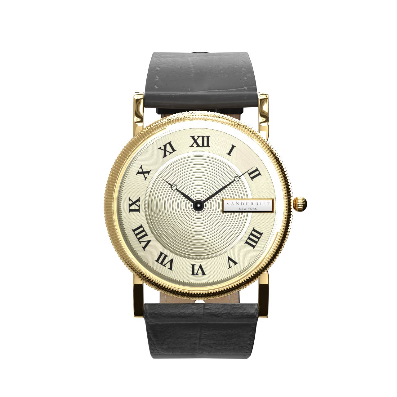 Vanderbilt New York | Analog | Luxury Watches | Cream & Black | Leather Strap | Men & Women (Unisex) | Commodore Collection