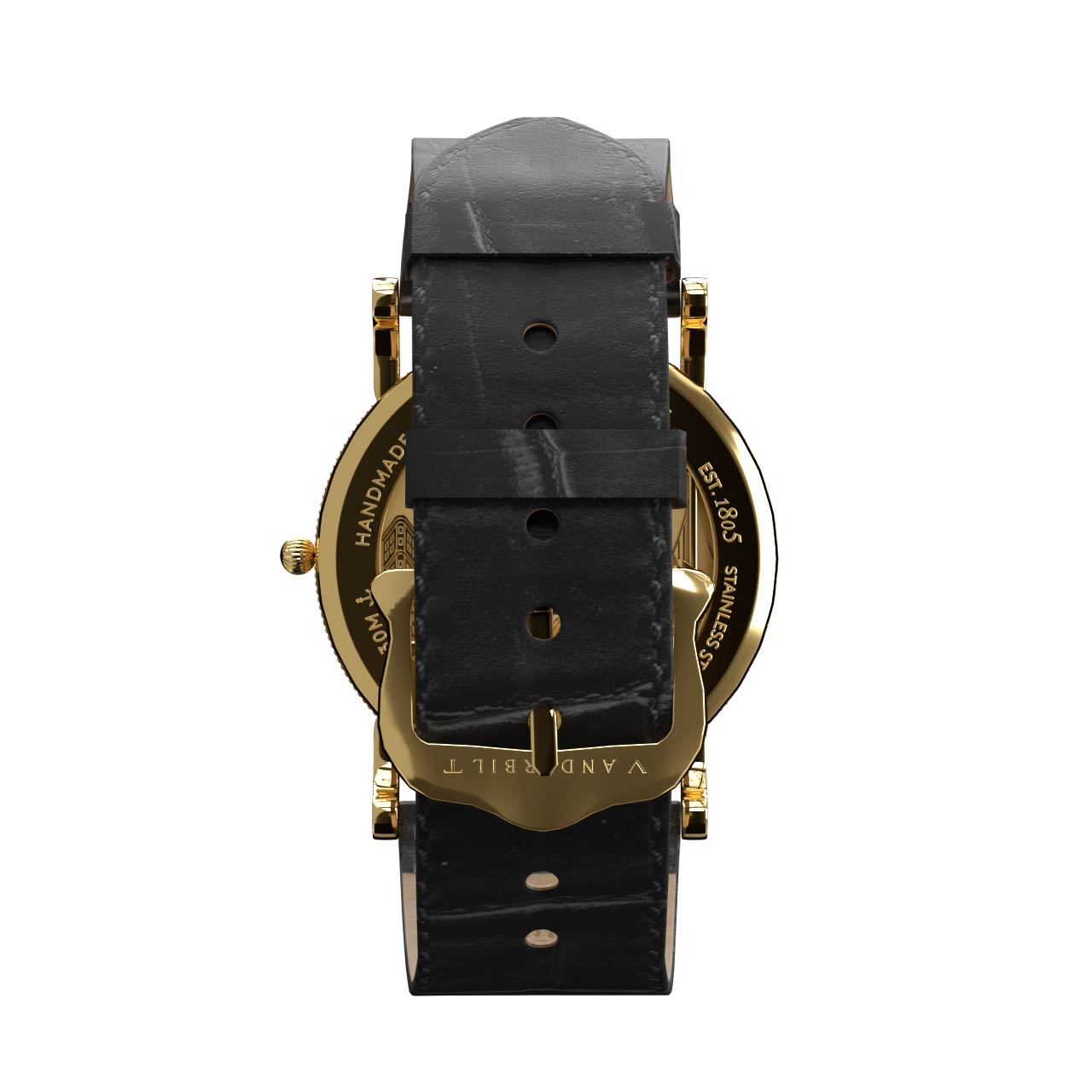 Vanderbilt New York | Analog | Luxury Watches | Cream & Black | Leather Strap | Men & Women (Unisex) | Commodore Collection