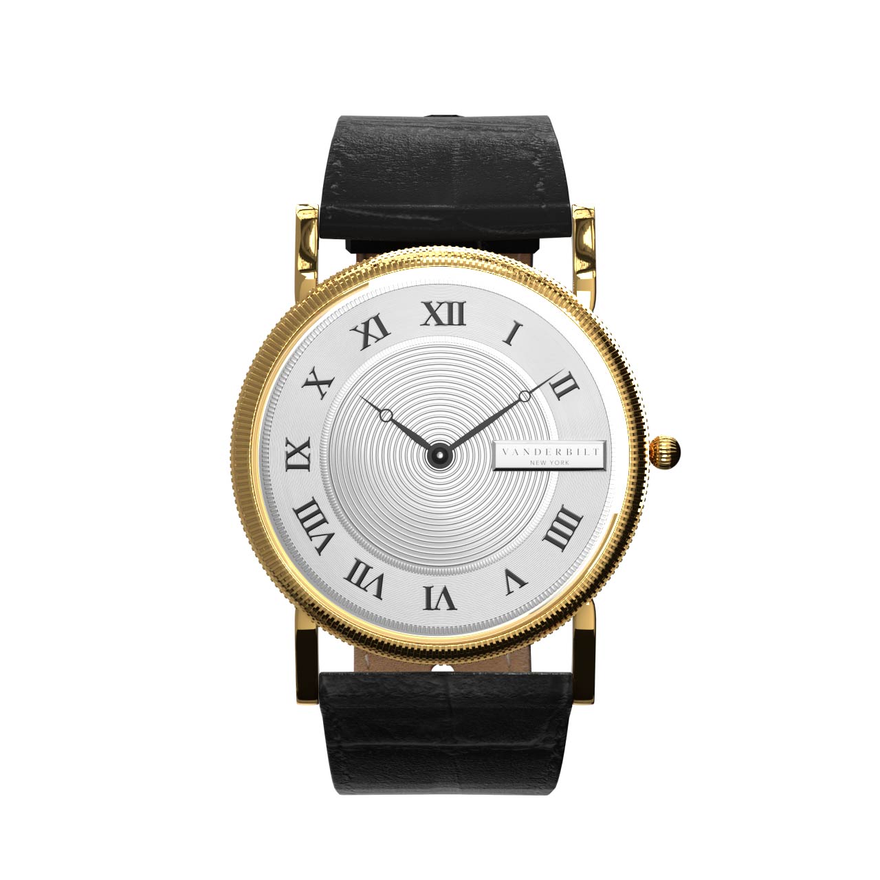 Vanderbilt New York | Analog | Luxury Watches | White & Gold | Leather Strap | Men & Women (Unisex) | Commodore Collection