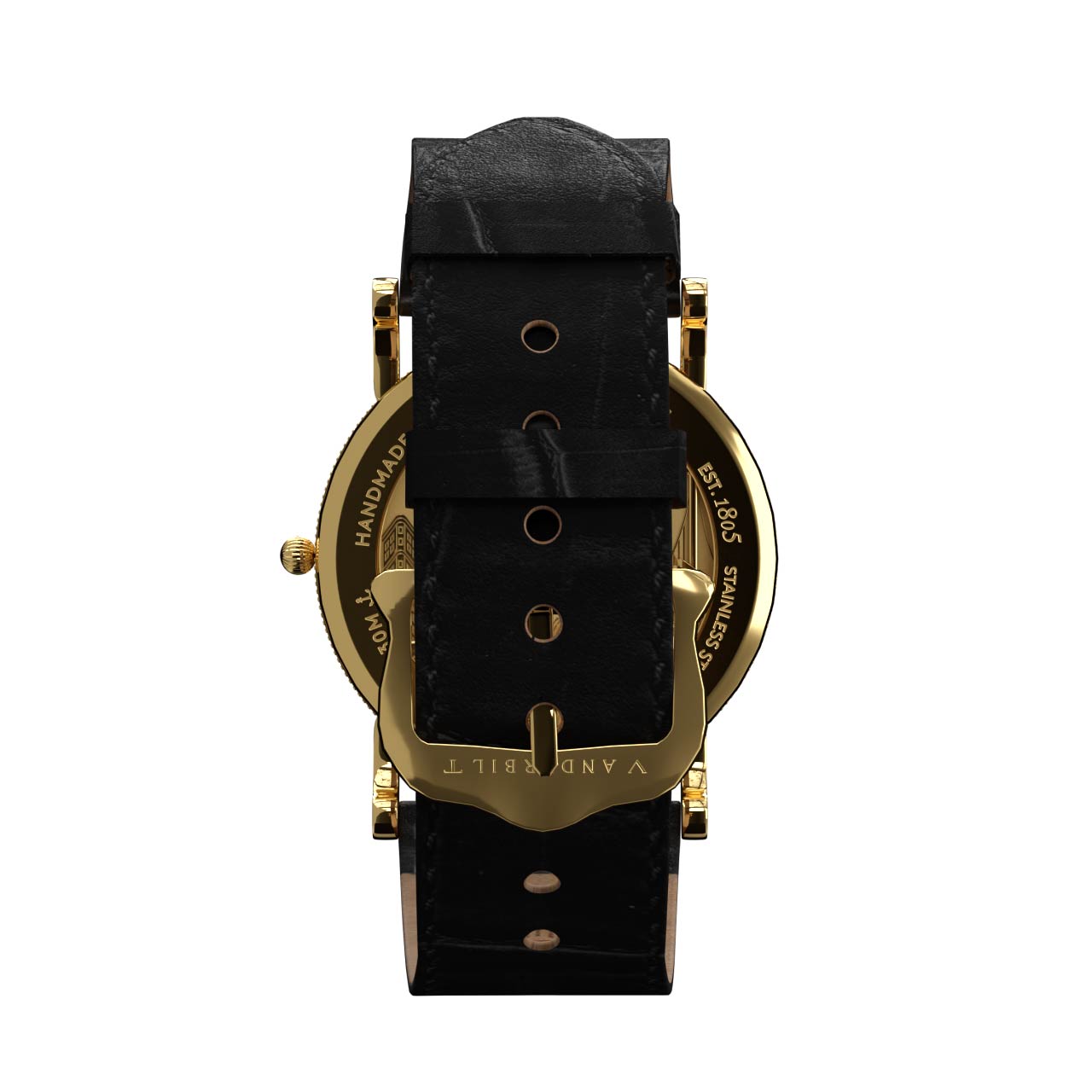 Vanderbilt New York | Analog | Luxury Watches | White & Gold | Leather Strap | Men & Women (Unisex) | Commodore Collection